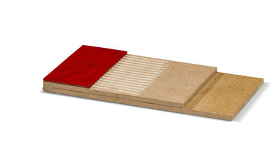Perfect egaliserende ondervloer voor PVC stroken, linoleum, vinyl en tapijt voor zwaarder projectgebruik